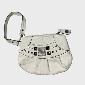 Kathy Van Zeeland Wristlet Vintage Y2K Studded Rhinestone Pouch